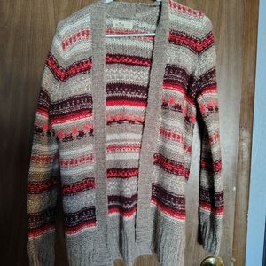 Cozy Striped Cardigan Sweater